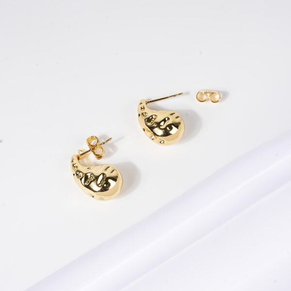 Aurora Tear Drop Gold Plated Earring