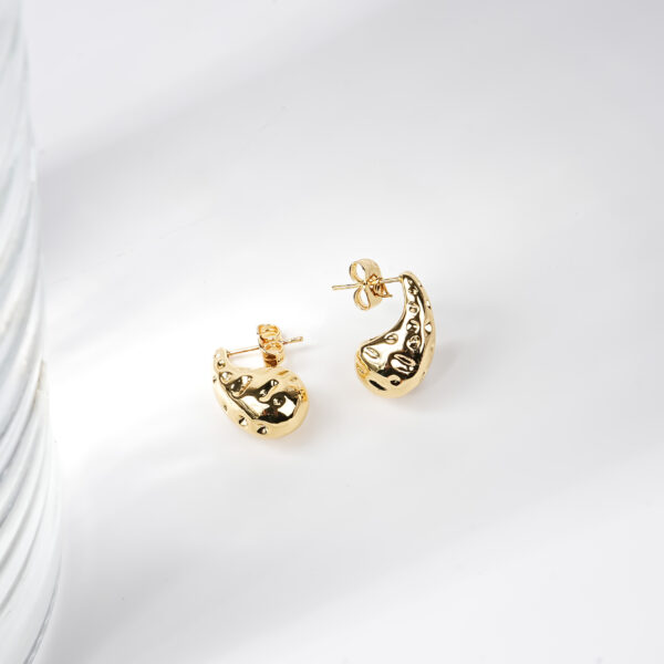 Aurora Tear Drop Gold Plated Earring