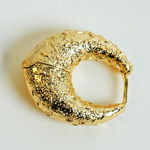 Golden Crescent Hoops - Timeless Elegance from FAYAH