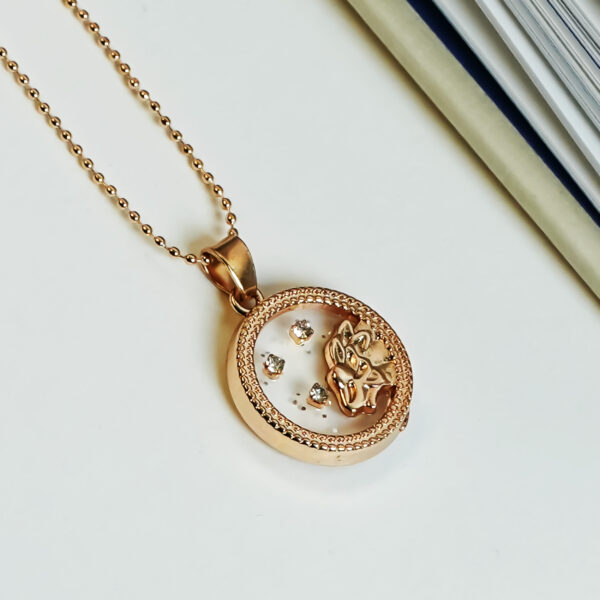Sun's Embrace Leo Zodiac Sign Necklace
