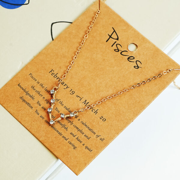 Starlight Pisces Zodiac Necklace