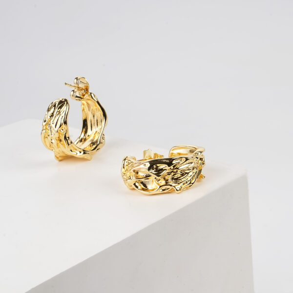 Fayah Whispering Textured Hoops