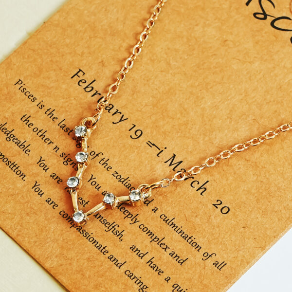 Starlight Pisces Zodiac Necklace