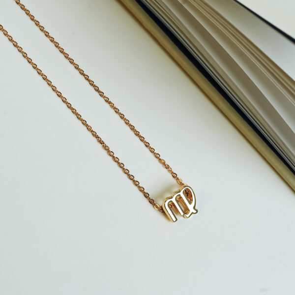 Minimalist Maiden Virgo Zodiac Necklace