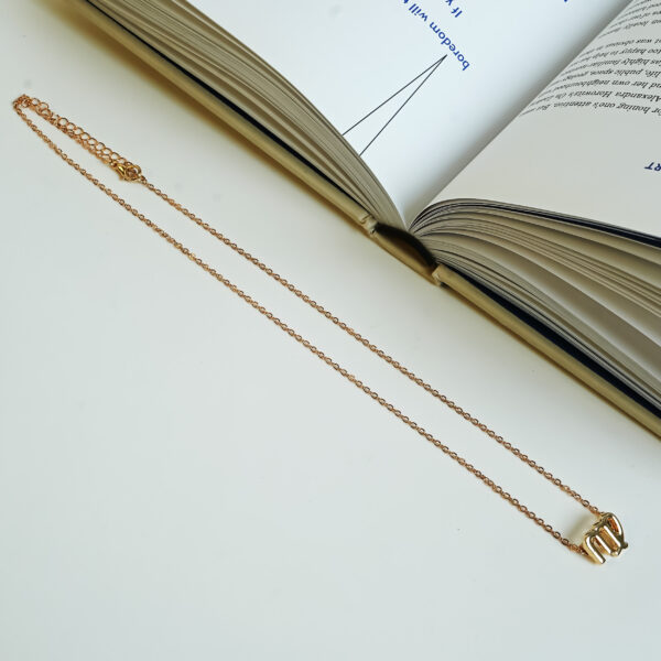 Minimalist Maiden Virgo Zodiac Necklace