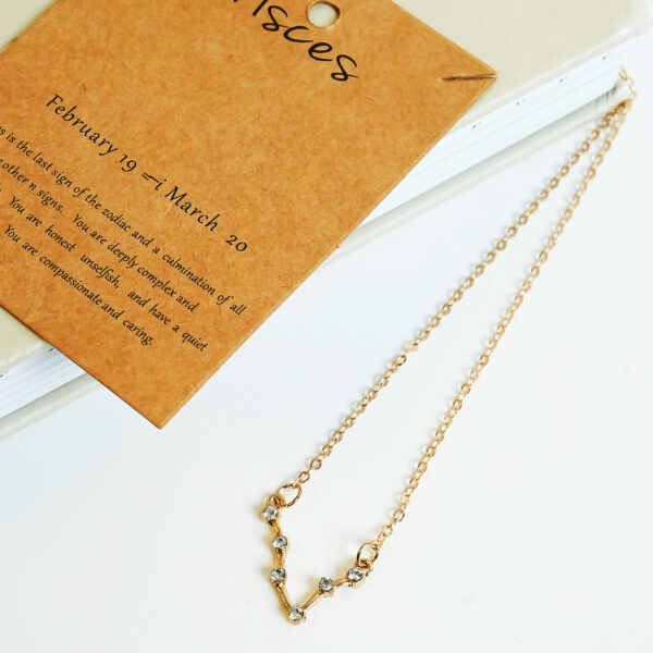 Starlight Pisces Zodiac Necklace