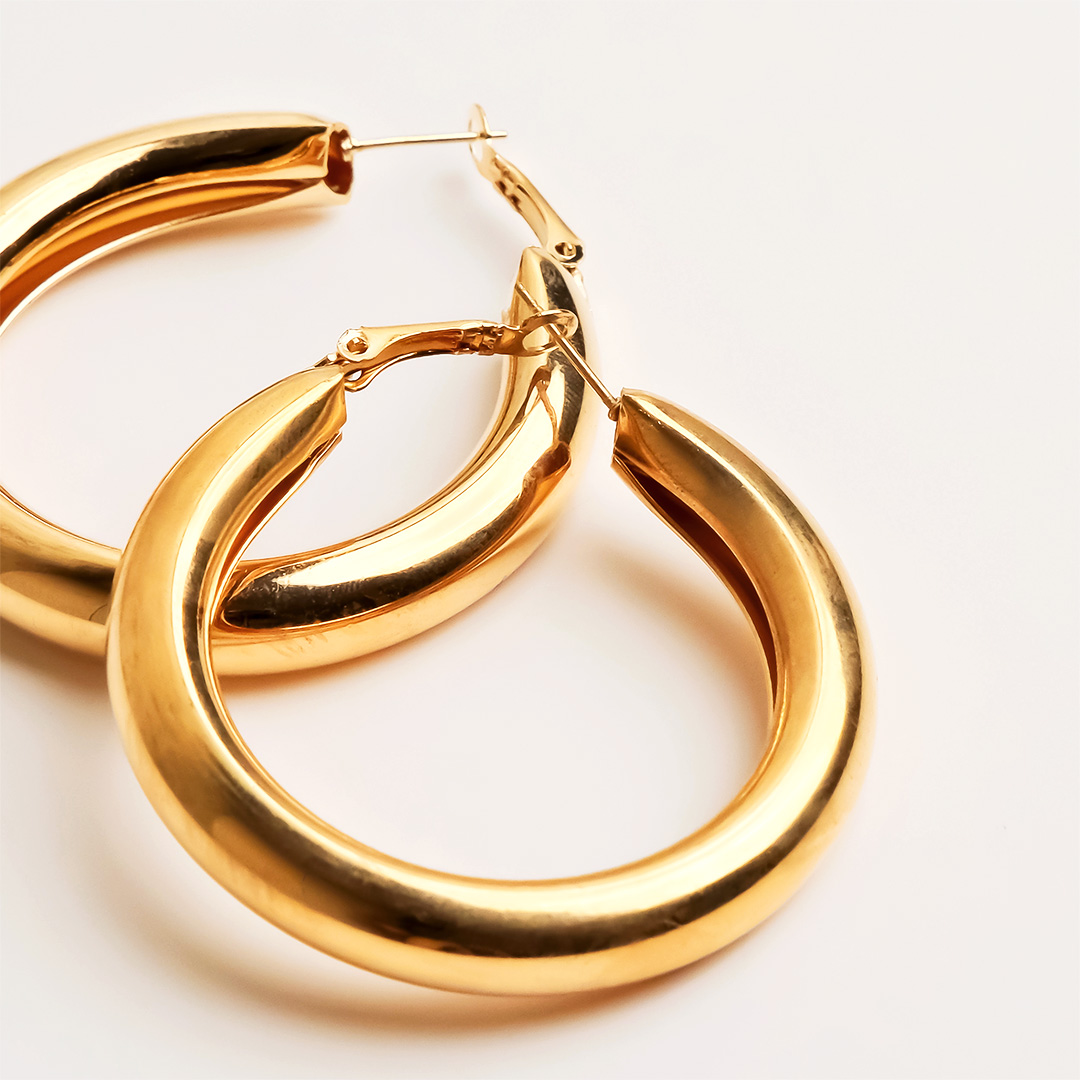 Golden Chunky Hoops