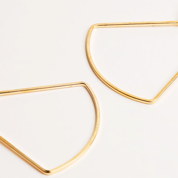 Romana Trapezoid Hoop Earrings