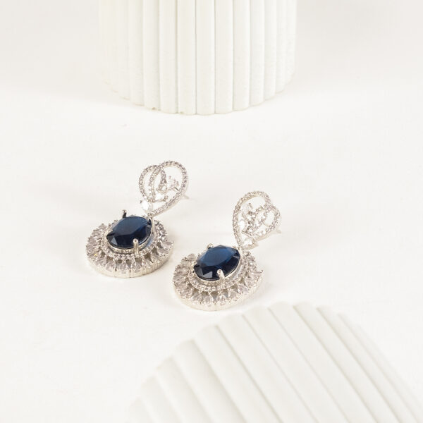 Midnight Sapphire Drop Earrings