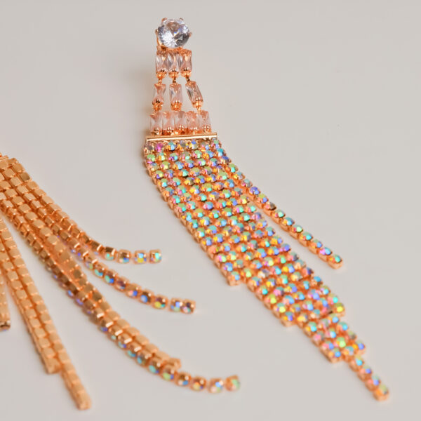 Cascade Crystal Drop Earrings