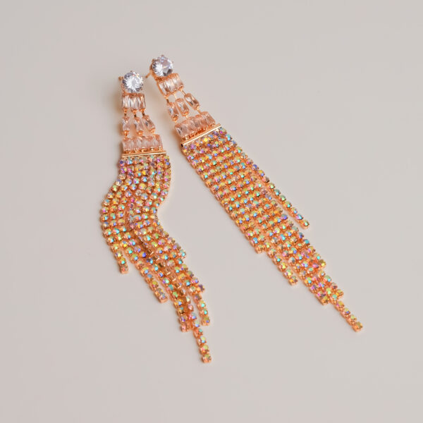 Cascade Crystal Drop Earrings