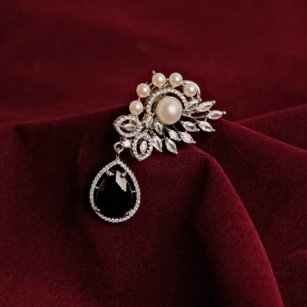 Midnight Pearl And Onyx Drop Earrings